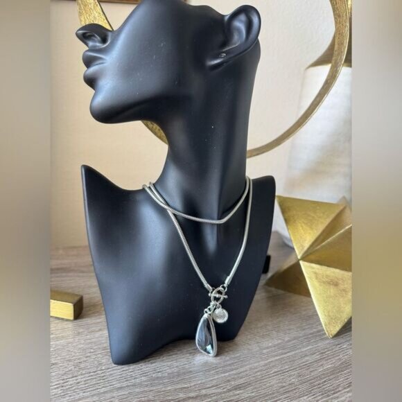 Elegant Silver Pendant Necklace A1438 - Picture 6 of 6